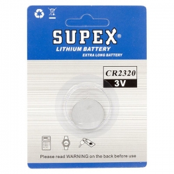 Supex cr2320 3 volt lityum pil (tekli)