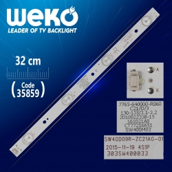 Sw40d09r-zc21ag-01 - 4s1p - 303sw400033 - r type - 32 cm 4 ledli - (wk-1321)