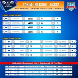 Takim led-82 (4xpcb) 39 lg innotek pola2.0 rev0.0 a b type 39ln5420 39la620s 39ln575s