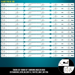 Takim led-86 (14xpcb) 55 samsung arçelik beko 2015arc550 3228 06 rev1.0 150720 lm41-00178a a55l67505b b55l55314w2 etc