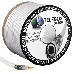 Telebox anten kablosu rg6 u4 96 tel 100 metre
