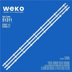 Telefunken 40TU6020 40' 3 Adet Tv Led Bar