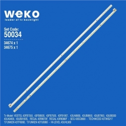 Telefunken 43TF6060 43' İnç 2 Adet Tv Led Bar