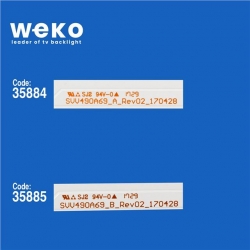 Telefunken 49TU70204K 49'' İnç 8 Adet Tv Led Bar