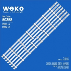 Telefunken D55U400M4CWI 55' İnç 7 Adet Tv Led Bar (Seri 3)