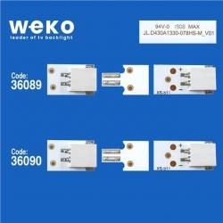Telefunken XU43G521 43'' İnç 4 Adet Tv Led Bar (Seri 2)