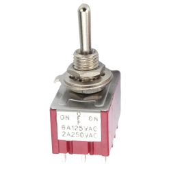 Toggle switch on-off-on ø6mm 12p mts-403 (ic-148d)