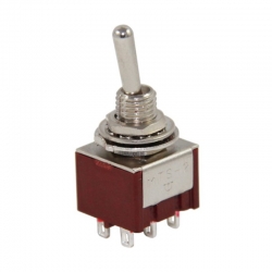 Toggle switch on-on (kaliteli) ø6mm mts-202 (ic-144a)