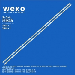 Toshiba 55TL515U 55' İnç 2 Adet Tv Led Bar