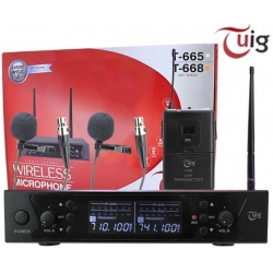 Tuig t-668 2 yaka 2 kanal kablosuz uhf digital telsiz mikrofon