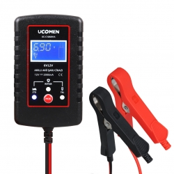 Ucomen uc-c120201a siyah 6/12v 2a led göstergeli akü şarj cihazi