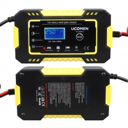 Ucomen uc-c120501a 12v 6a sari led göstergeli akü şarj cihazi