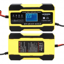 Ucomen uc-c121001a sari 12/24 volt 10 amper led göstergeli akü şarj cihazi