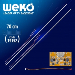 Universal 3lü kesilebilir 70 cm (42-55 arasi) 2 x çubuk eled + driver