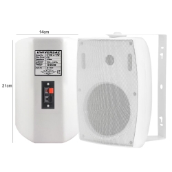 Universal ctr-4wt sütun hoparlör 10cm 100 watt trafolu beyaz 1 adet