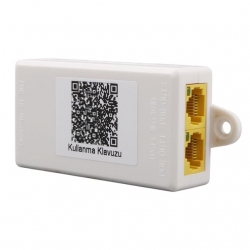 Uranium POE-RP12P Plastik Kasa 1 Port Poe Giriş Besleme + 2 Port Poe Çıkış 10/100 Poe Repeater