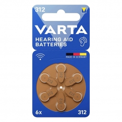 Varta 312 no kulaklik pili (6li paket)