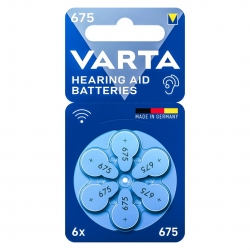 Varta 675 no kulaklik pili (6li paket)