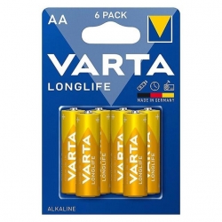 Varta Longlife Alkalin AA Pil 6'Lı Paket
