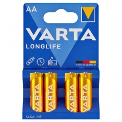 Varta Longlife Power Alkalin AA Kalem Pil 4'Lü Paket
