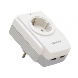 Vastfafa sm-120u 16 amper - 3680 watt 2 usbli akim korumali tekli priz