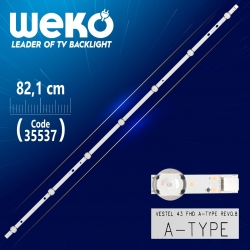 Vestel 43 fhd a-type rev0.8 - 82.1 cm 7 ledli - (wk-1070)