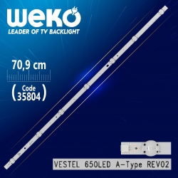 Vestel 650led a-type rev02 - 70.9 cm 7 ledli - (wk-1269)