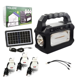 Volemi v-999 solar kamp lambası acil durum işığı şarjlı