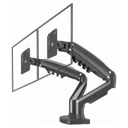 Vontech f160  mnt02 17-27 amortisörlü stand çift kol lcd / led monitör tutucu stand aski aparati