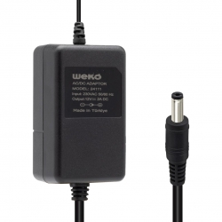 Weko 12 volt - 2 amper 5.5*2.1 uçlu yerli üretim plastik kasa masaüstü adaptör