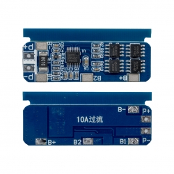 Weko bms-24032 3s 10a bms devresi lityum batarya şarj modülü 49x15x2.5mm