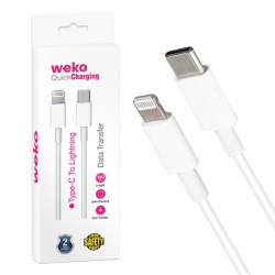 Weko WK-21445 Type-C To Lightning Telefon Şarj Kablosu
