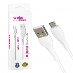 Weko wk-22017 usb to micro usb 1 mt şarj kablosu kutulu (no:5)