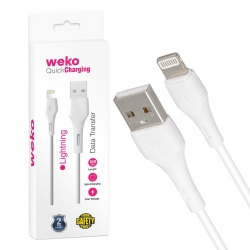 Weko wk-22019 usb to lightning 1 mt şarj kablosu kutulu (no:5)