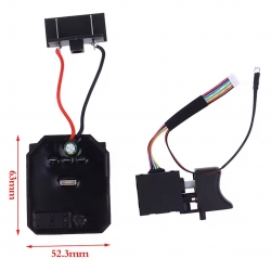 Weko wk-22493 18-21 volt firçasiz motor matkap sürücü karti elektronik ve şarteli