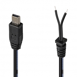 Weko yerli üretim 1.2 metre 18/0.10bs*2f mini usb yedek adaptör kablosu