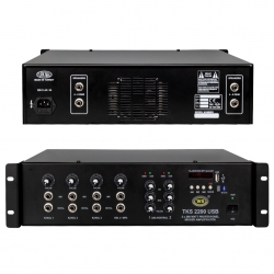 Westsound tks-2200 usb  2x 200 watt 4 kanal stereo mixer anfi