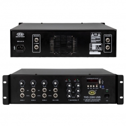 Westsound tks-2200 usb  2x 200 watt trafosuz 4 kanal stereo mixer anfi