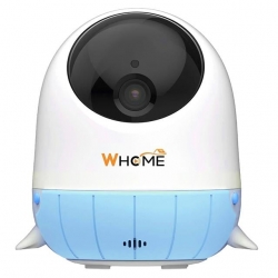 Whome Yapay Zeka Destekli 2K Ptz Gece Görüşlü Mavi Wifi Bebek Güvenlik Kamerası (128 Gb Tf Kart Dest