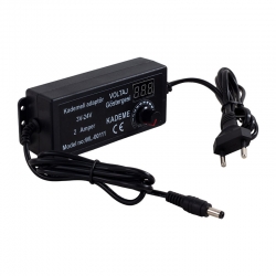 Winlight wl-00111 3 volt - 24 volt - 2 amper 5.5*2.5 uçlu digital ekranli ayarli kademeli adaptör