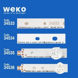 Wkset-5000 34533X3 34534X2 34535X2 34536X3 Svs400a79 10 Adet Led Bar