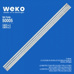 Wkset-5005 13975x2 13976x2 lg innotek 37 inch rev 0.6 54ea 4 adet led bar (54led)