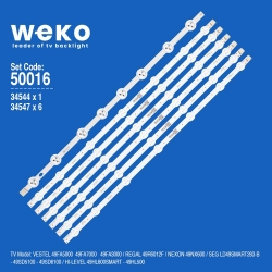 Wkset-5016 34544x1 34547x6 49dled 7 adet led bar