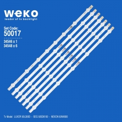 Wkset-5017 34546x1 34548x6 50dled 7 adet led bar