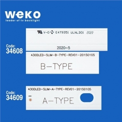 Wkset-5026 34608X1 34609X4 430Dled_Slim 5 Adet Led Bar