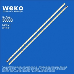 Wkset-5033 35146X1 34670X1 V500H1-Ls5-T.Em4 2 Adet Led Bar (28Led)