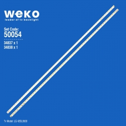 Wkset-5054 34837x1 34838x1 lg innotek 42 rev 07 (090707) 2 adet led bar (54led)