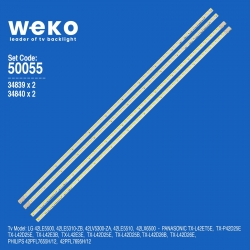 Wkset-5055 34839x2 34840x2 lg innotek 42 v5 edge rev 0.3 (090923)  4 adet led bar (57led)