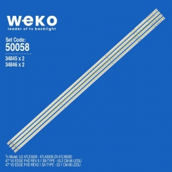 Wkset-5058 34845X2 34846X2 47 V5 Edge Fhd Rev 0.1 4 Adet Led Bar (66Led)