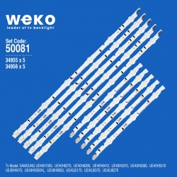 Wkset-5081 34955x5 34956x5 d4ge-400d 10 adet led bar